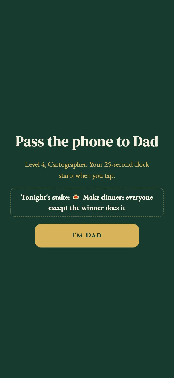 Pass the phone to Dad, with tonight&rsquo;s family stake.